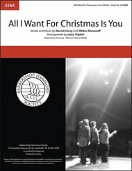 All I Want for Christmas Is You SSAA choral sheet music cover
